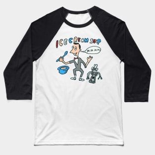 Pee-wee Herman's Ice Cream Soup Baseball T-Shirt